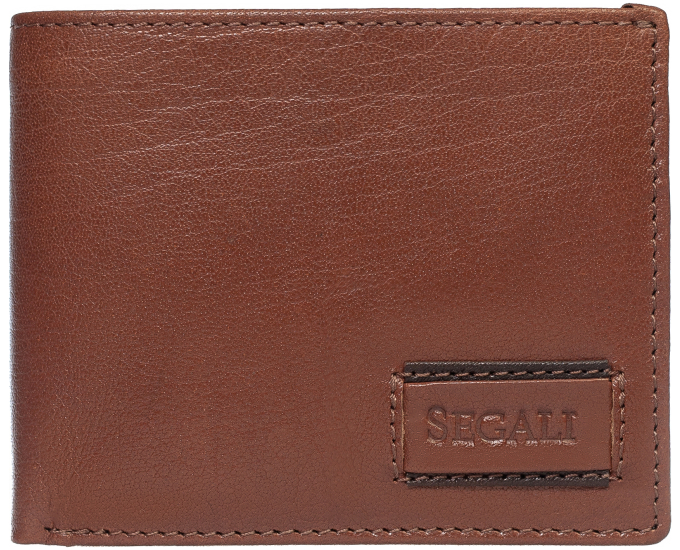 Pánska kožená peňaženka SEGALI 70076 tmavý koňak