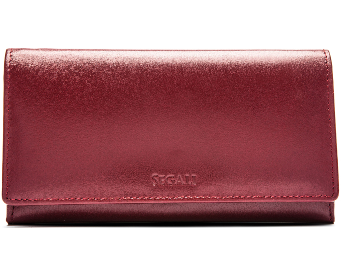 Dámska kožená peňaženka SEGALI 6362V05 cherry red