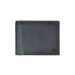 Pánska kožená peňaženka SEGALI 614538 čierna/koňaková