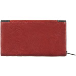 Dámska kožená peňaženka SEGALI 61288 WO červená/čierna