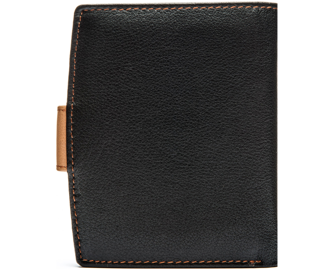 Dámska kožená peňaženka SEGALI 61071 čierna/koňaková