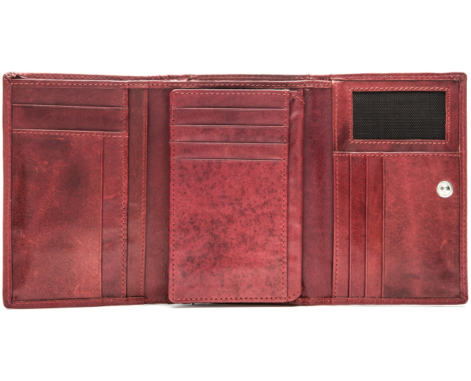 Dámska kožená peňaženka SEGALI 720 116 977 červená