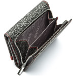 Dámska kožená peňaženka SEGALI 61420 W čierna/červená