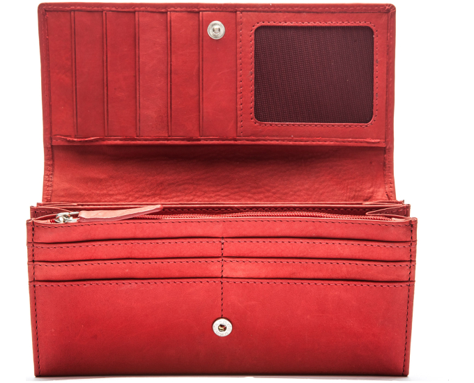 Dámska kožená peňaženka SEGALI 1616 savage červená