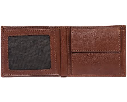Pánska kožená peňaženka SEGALI 70076 tmavý koňak