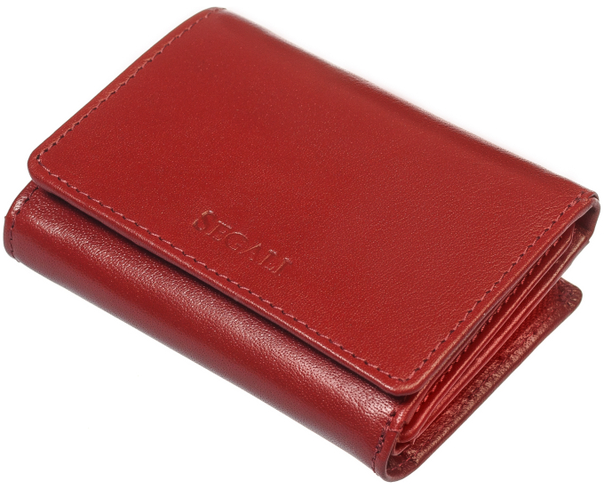 Dámska kožená peňaženka SEGALI 70089 červená