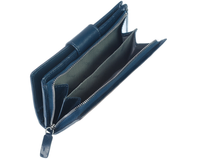 Dámska kožená peňaženka SEGALI 70092 modrá