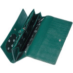 Dámska kožená peňaženka SEGALI 10027 safiano zelená