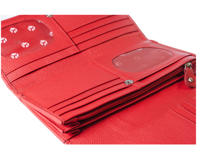 Dámska kožená peňaženka SEGALI 10027 červená