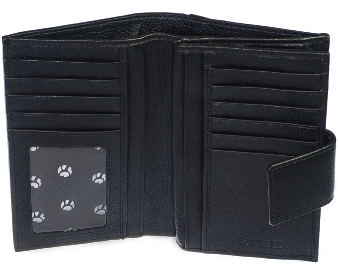 Dámska kožená peňaženka SEGALI 10063 čierna
