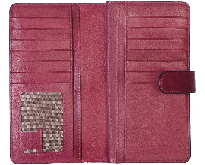 Dámska kožená peňaženka SEGALI 3489 magenta