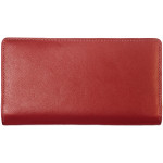Dámska kožená peňaženka SEGALI 668 N saffiano červená/béžová