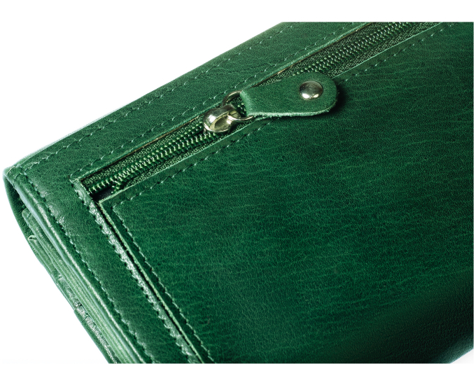 Dámská kožená peněženka SEGALI 28 flat marwell zelená