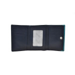 Dámska kožená peňaženka SEGALI 61420 modra/tyrkysová