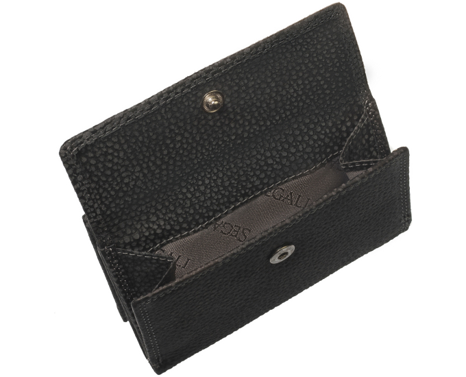 Dámska kožená peňaženka SEGALI 100 čierna/hnedá WO