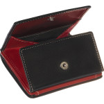 Dámska kožená peňaženka SEGALI 150719 čierna/červená