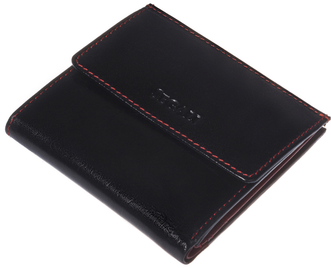 Dámska peňaženka kožená SEGALI 60337 čierna/červená