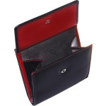 Dámska peňaženka kožená SEGALI 60337 čierna/červená