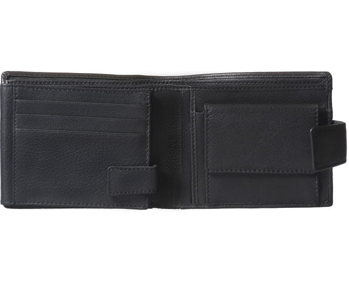 Pánska peňaženka kožená SEGALI 01299 čierna/hnedá