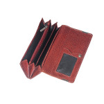 Dámska kožená peňaženka SEGALI 2025A WO červená/čierna