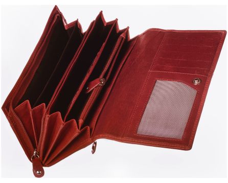 Dámska kožená peňaženka SEGALI 28 portwine