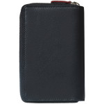 Dámska kožená peňaženka SEGALI 1619 B čierna/červená