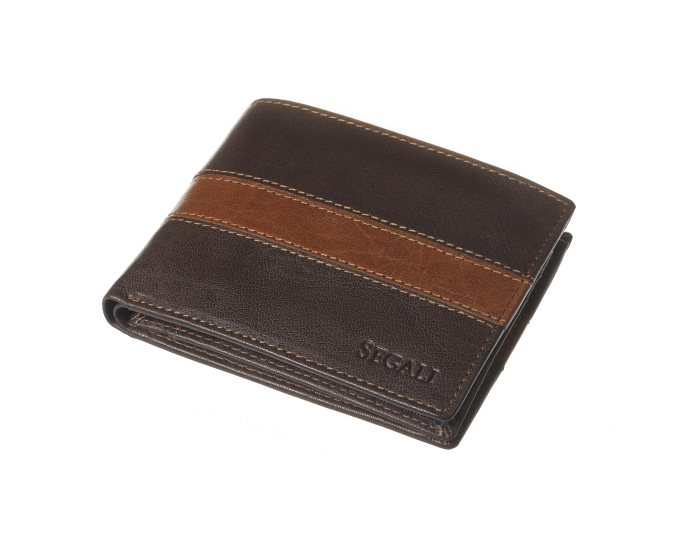Pánska kožená peňaženka SEGALI 81096 hnedá