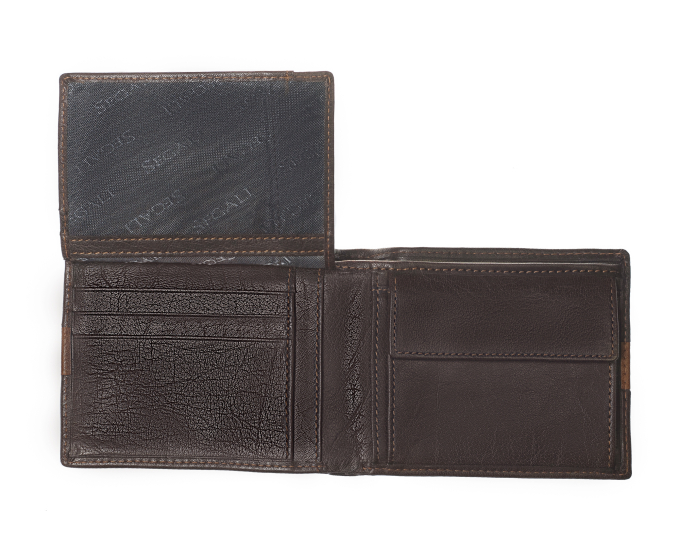 Pánska kožená peňaženka SEGALI 81096 hnedá