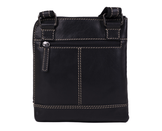 Pánský kožený crossbag SEGALI 25579 černý