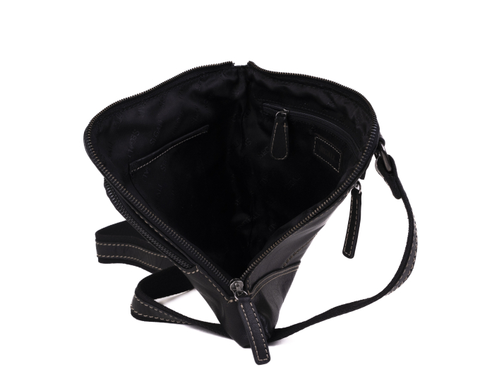 Pánský kožený crossbag SEGALI 25579 černý
