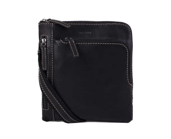 Pánský kožený crossbag SEGALI 25579 černý