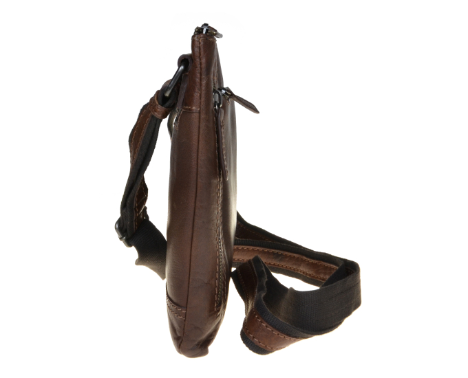 Pánský kožený crossbag SEGALI 25579 hnědý