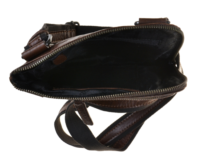 Pánský kožený crossbag SEGALI 25579 hnědý