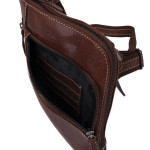 Pánský kožený crossbag SEGALI 25579 hnědý