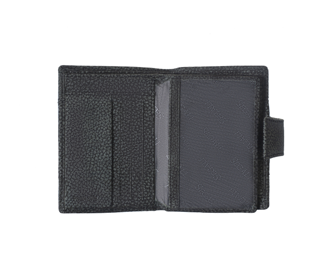 Pánska kožená peňaženka SEGALI 61326 brúsená čierna