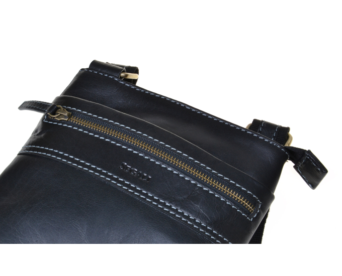Pánský kožený crossbag SEGALI 25575 černý