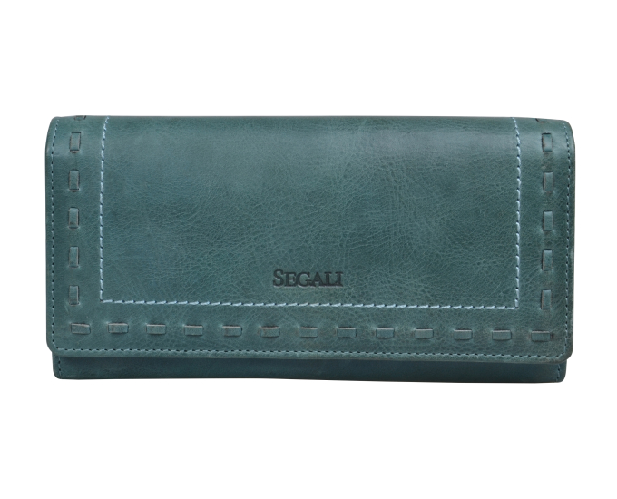 Dámska kožená peňaženka SEGALI 7052 zelená