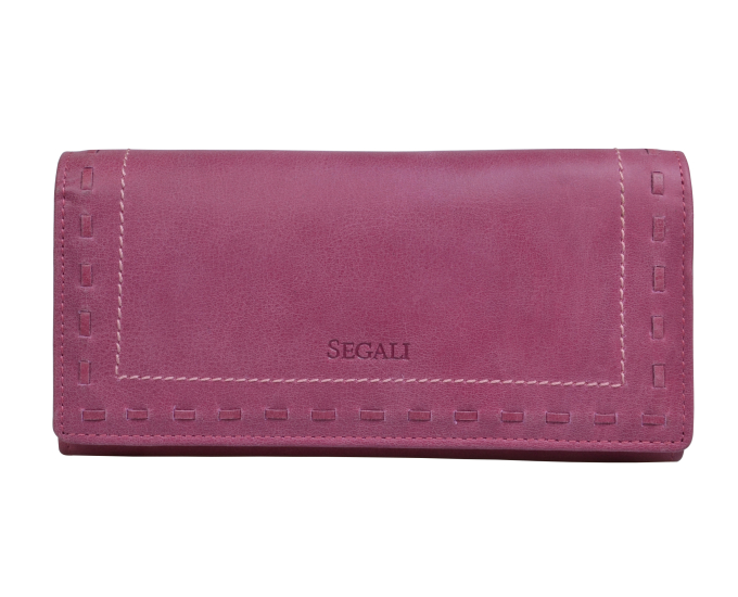 Dámska kožená peňaženka SEGALI 7052 fucsia