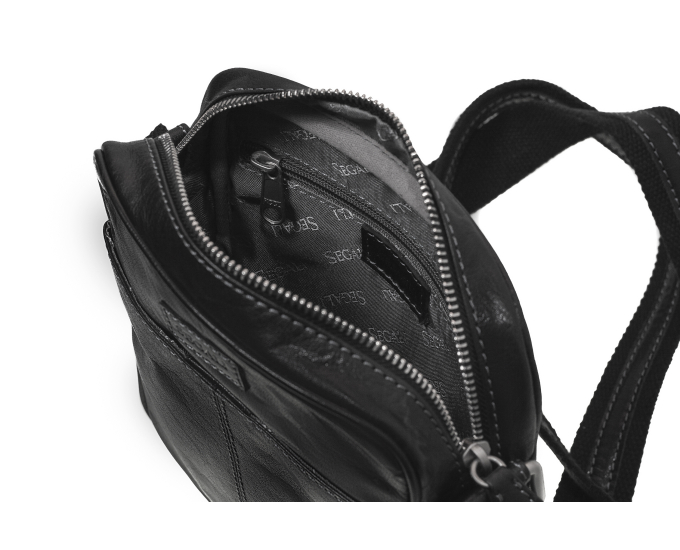 Pánský kožený crossbag SG 7018 černý