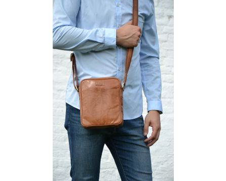 Pánský kožený crossbag SG 7018 cuero