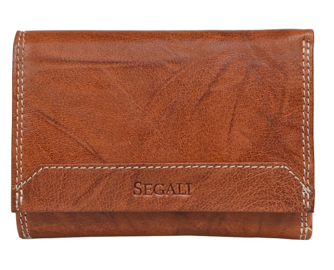 Dámska kožená peňaženka SEGALI 7023 Z tan