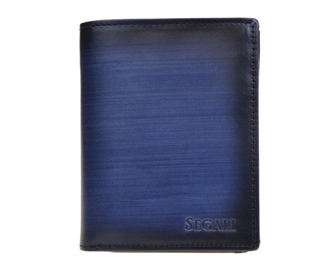Pánska kožená peňaženka SEGALI 929 204 2519 modrá/čierna