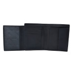 Pánska kožená peňaženka SEGALI 951 320 2553 čierna/sivá