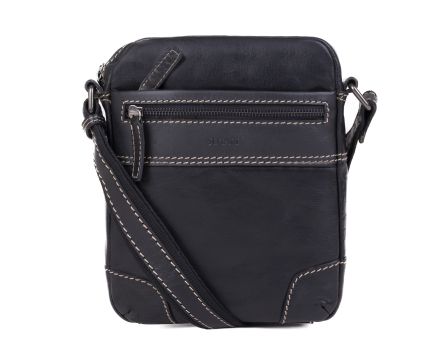 Pánský kožený crossbag SEGALI 25577 černý