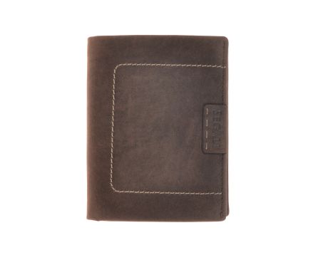 Pánska peňaženka SEGALI 50336 hnedá brúsená koža