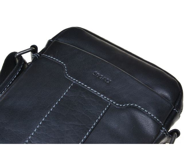 Pánský kožený crossbag SEGALI 25578 černý