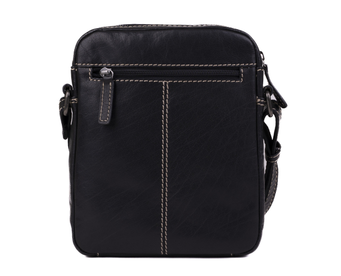 Pánský kožený crossbag SEGALI 25578 černý