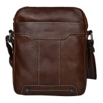Pánský kožený crossbag SEGALI 25578 hnědý