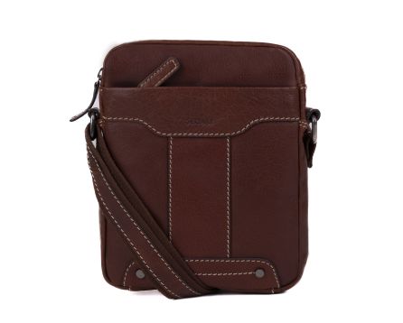 Pánský kožený crossbag SEGALI 25578 hnědý