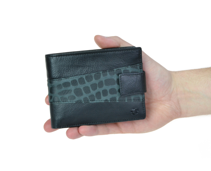 Pánska kožená peňaženka SEGALI 61325 CC čierna